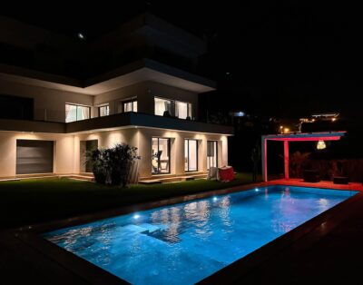 Villa de Luxe à Achakar Tanger – Vue Mer, Piscine, Wi-Fi, Climatisation & Sécurité